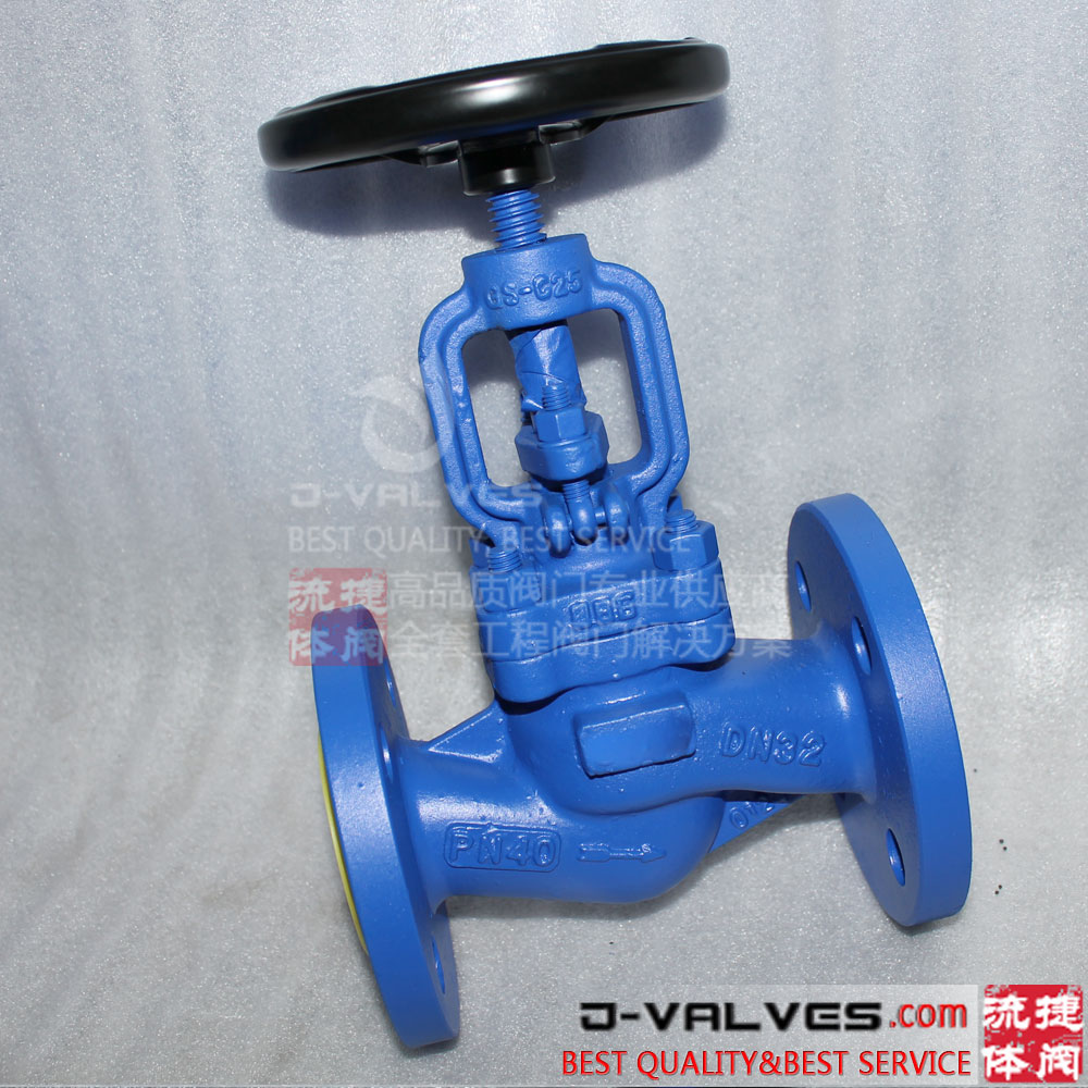 DIN standard-cast-steel-flange-globe-valve-for-PN40-DN32