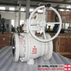 API6D Cast Steel Trunnion Ball Valve with Gear Operation