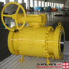 3PC High Pressure Trunnion Ball Valve with Gear Operation